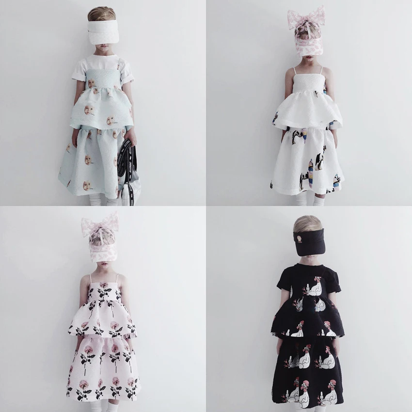 

CB 2019 Summer Girls Dress Princess Party Children Dresses Rose Modis Kids Dresses for Girl Fashion Girl Clothing kids Chose