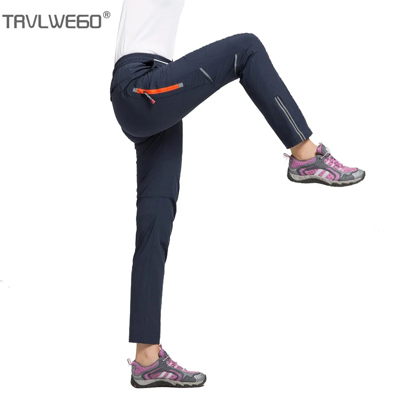 

TRVLWEGO Summer Quick Dry Pants Fish Fluorescence Woman Outdoor Trousers Women Breathable Thin Sports Windproof Mountain Pants