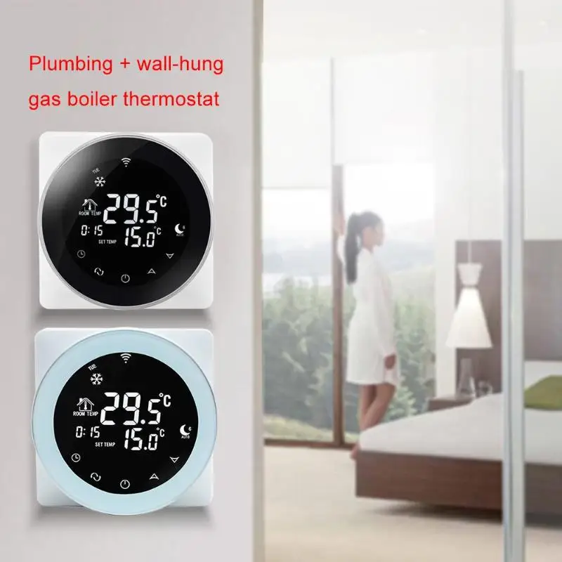  LCD Digital Intelligent WiFi Temperature Controller Thermostat for Alexa/Google Home 3A Water Heate