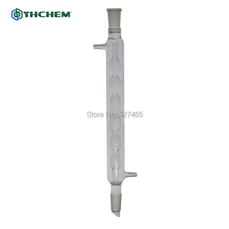 Deschem 500mm,24/40,Glass Spiral Reflux Condenser,Coil Condenser,Lab