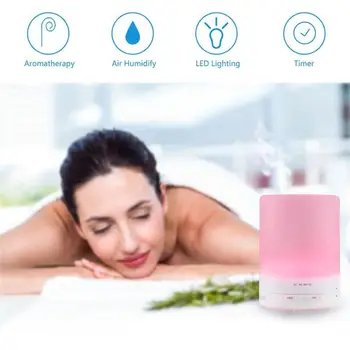 

7 Color Change LED Night light with Aroma Essential Oil Diffuser Ultrasonic Cool Mist Humidifier Air Purifier for Office Home