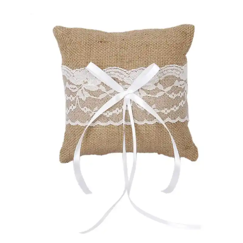 hessian ring cushion