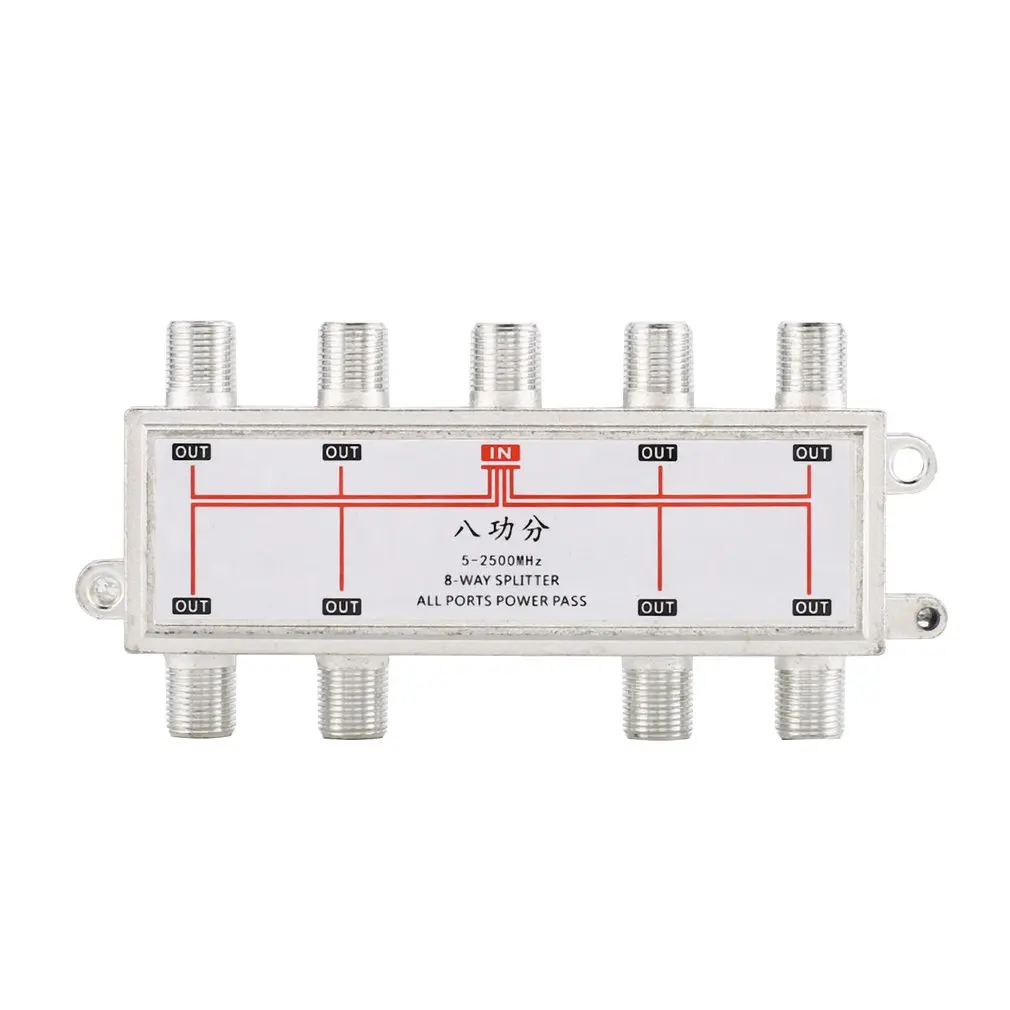 

8 Way Port TV Signal Satellite Sat Coaxial Diplexer Combiner Splitter Combiners Cable Switch Switcher For TV Signal Splitter