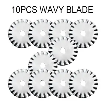 

10PCS 45mm Rotary Cutter Patchwork Crafts Roller Blades for Cloth Fabric Leather Paper Trimmer DIY Home Sewing Tools