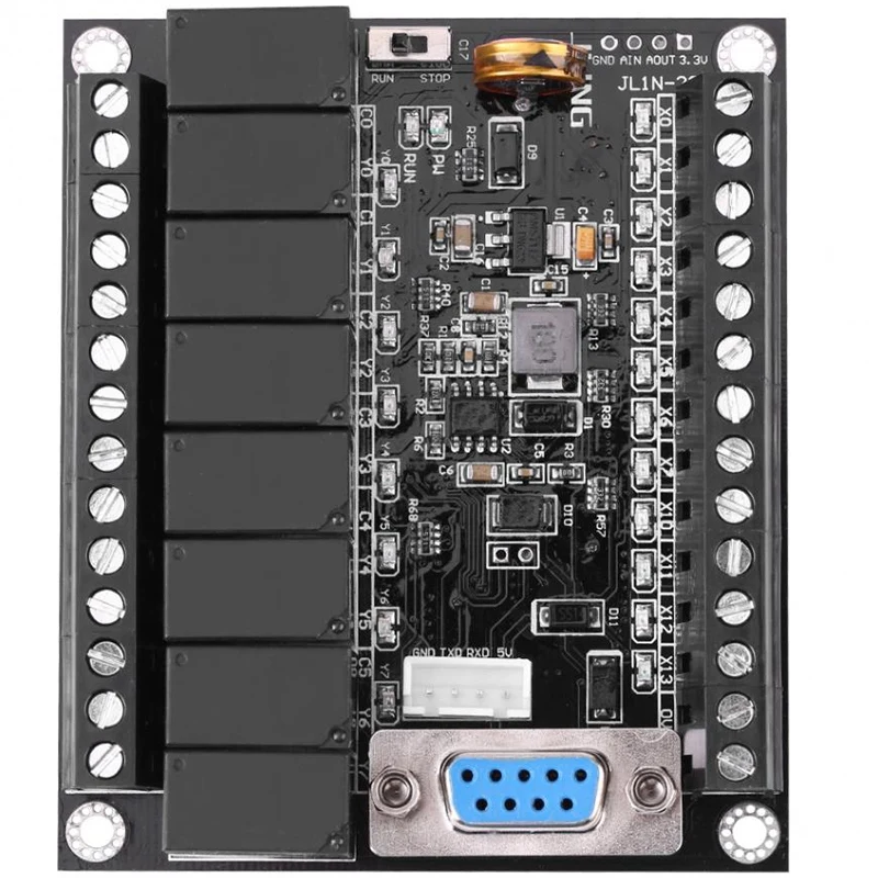 Plc программируемый контроллер Dc 24V регулятор ПЛК Fx1N 20Mr промышленная плата