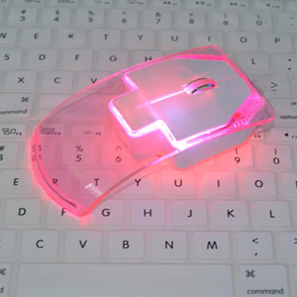 1,3 м прозрачная мышь для ноутбука, настольный тихий геймер, Красочный светодиодный энергосберегающий светящийся игровой мыши, новейшая мода# BO