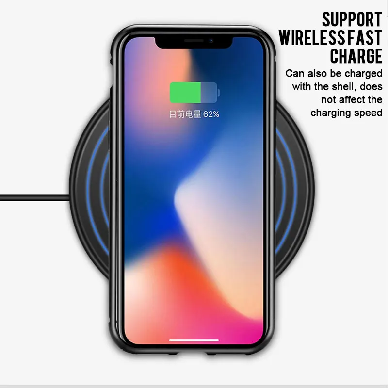 Magnetic Adsorption Case For iPhone X XR XS MAX 8 7 Plus Metal Magnet Case For iPhone 7 8 Plus 6 6S Back Cover Glass Cases Funda Magnetic Adsorption Case For iPhone X XR XS MAX 8 7 Plus Metal Magnet Case For iPhone 7 8 Plus 6 6S Back Cover Glass Cases Funda
