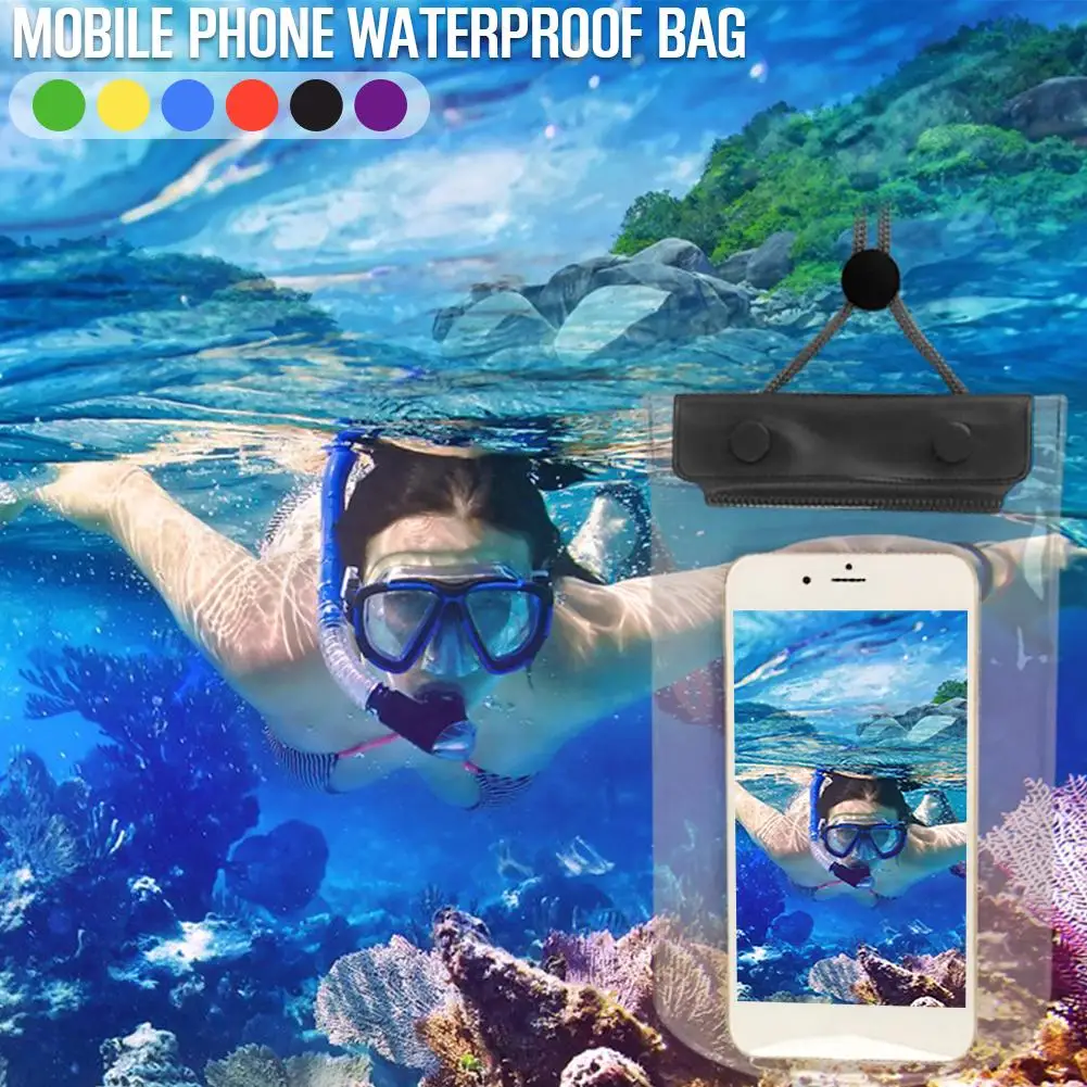 Водонепроницаемый мобильный телефон чехол для IPhone 7 X 8x Huawei P20 30 прозрачный ПВХ