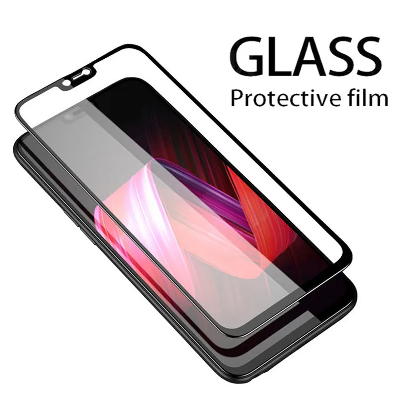 

Full Cover Tempered Glass for Vivo Y81 6.22 inch V11 Pro Y83 V9 Youth X21 Protective Film Full Screen Protector For OPPO F5 F7