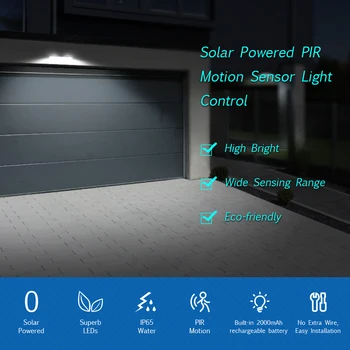 

solar garden light 5.2W 26 LED Solar Powered Energy Wall Lamp Outdoor Light Sensitive PIR motion sensor Patio Courtyard Yard