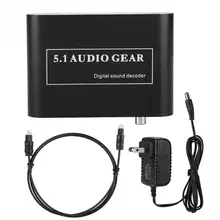 Шум шумоподавления DTS декодер оптический/коаксиальный кабель сигнала/аналоговый 5,1/2,1 аналоговый DTS аудио декодер для MP3 AC3 DTS