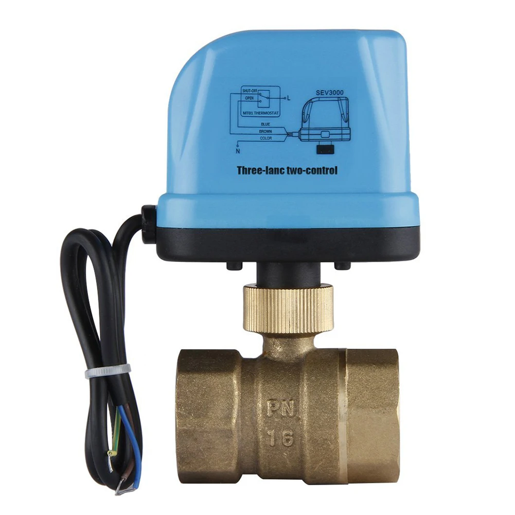 

New 1pcs 2-Way Zone Valve Two-way Valve Motor Ball Valve Electric Valve Ball Valve 220V DN25 (G1.0inch) Reversing Valve