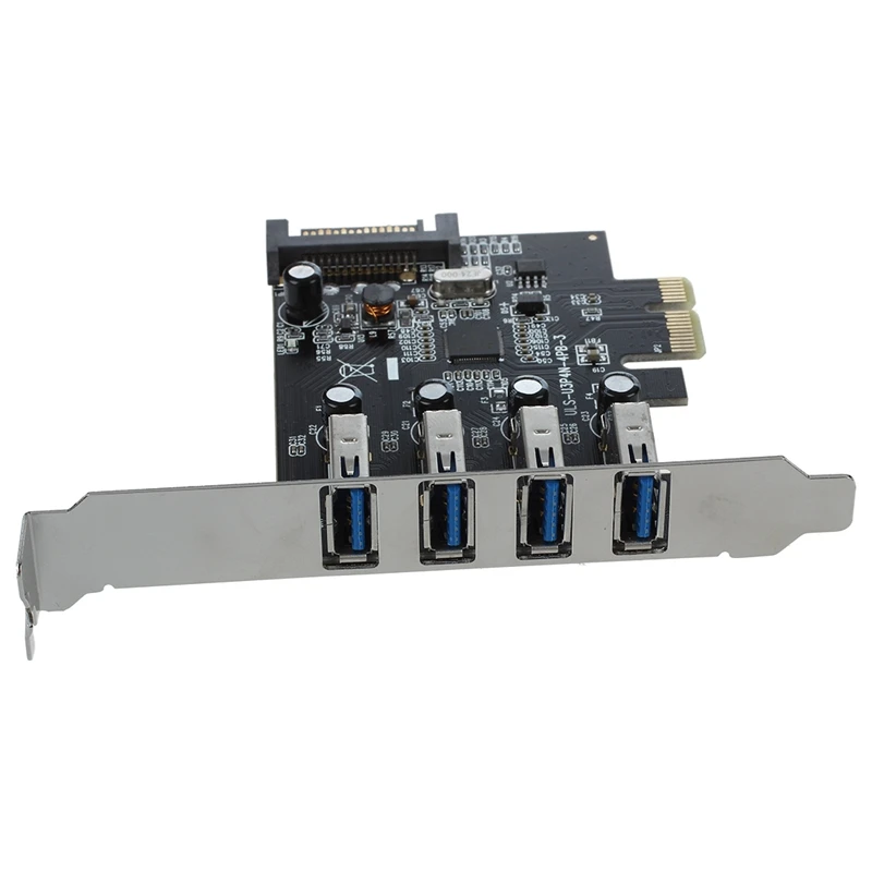 4 портовый Суперскоростной USB 3 0 PCI Express адаптер для карты контроллера 15 контактный