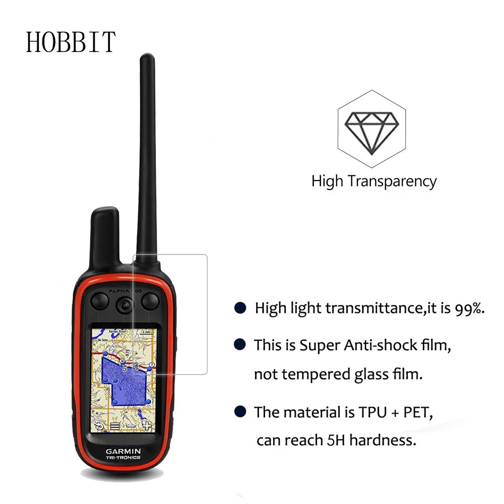 3 упаковки для Garmin Alpha 100 GPS трек и поезд ручная ЖК пленка защитная нанопленка