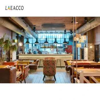 

Laeacco Chic Decor Teahouse Interior Backdrop Photography Backgrounds Customized Photographic Backdrops For Photo Studio