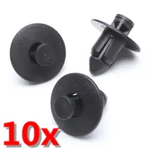 Clipes de guarnição de rebites de plástico 8mm, rebites de plástico para suzuki, kit de painéis de guarnição e parafusos novos com 10 peças