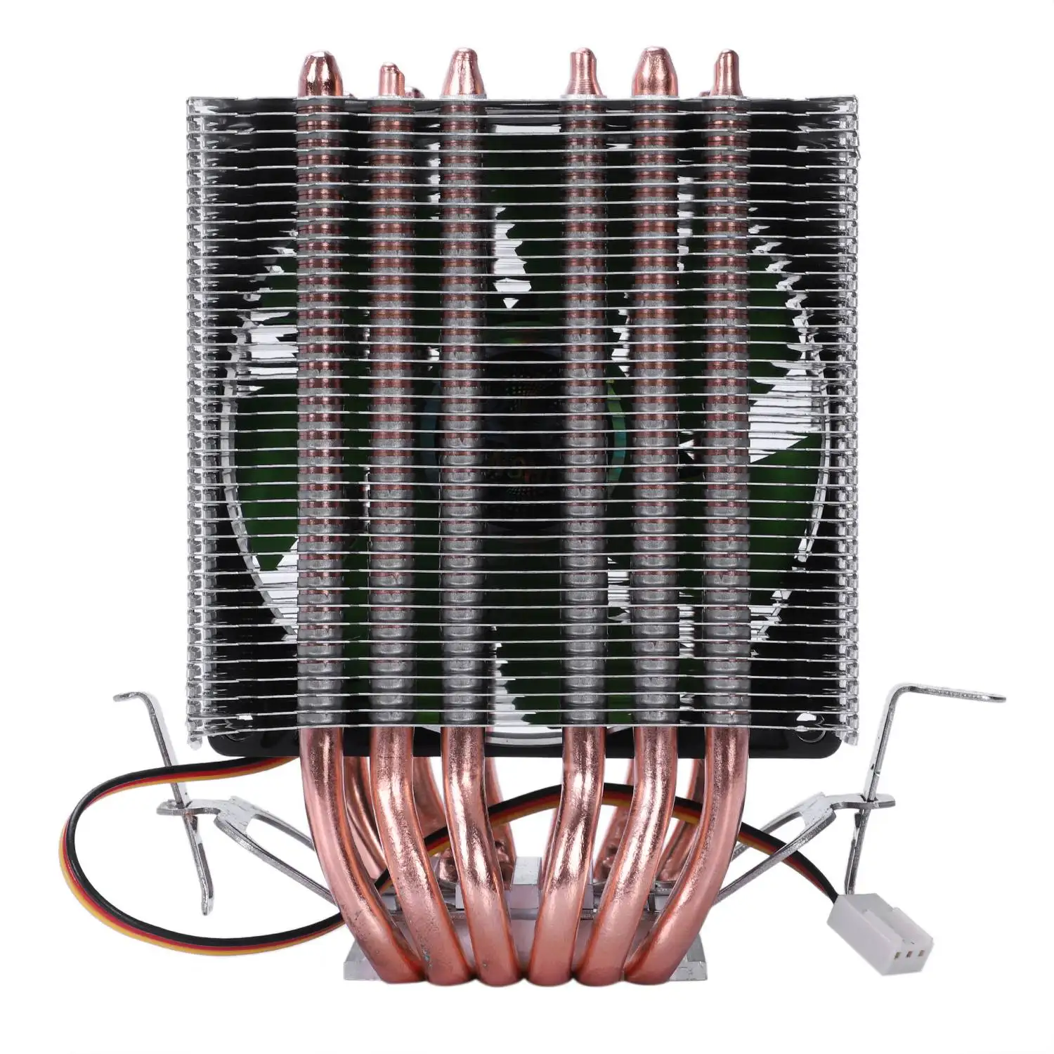 Billige Lanshuo 6 Heatpipe 3 Draht Ohne Licht Einzigen Lüfter Cpu Lüfter Kühler Kühler Kühlkörper Für Intel Lga 1155  1156 1366 kühler Wärme