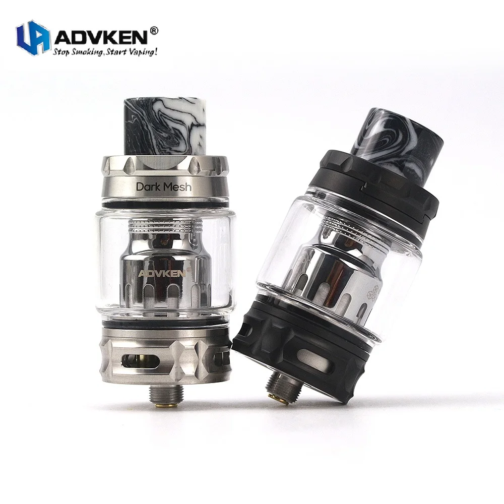 

Original Advken Dark Mesh Tank 5ml/6ml Capacity with 0.15ohm Triple Mesh Coil & 0.15ohm Single Mesh Coil 25mm Tank vs Mesh Pro