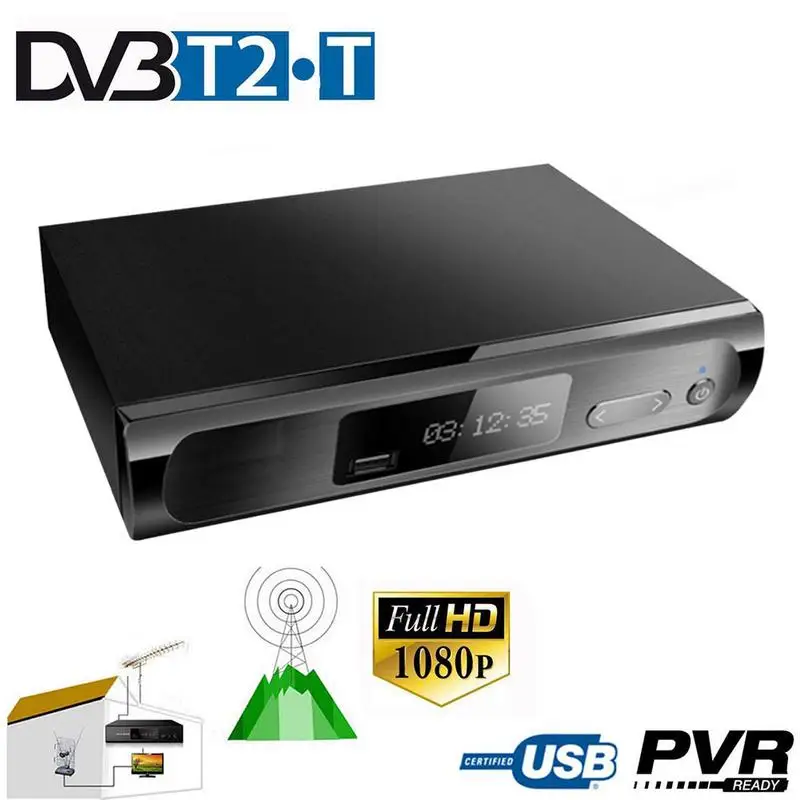 DVB-T2 цифрового вещания конвертер приемник TV-BOX Youtube DVB-T2 1080P Full HD и HDMI 1,3 Поддержка VBI/OSD телетекст