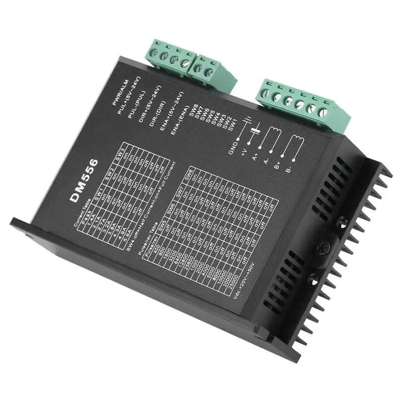 

24V-50V DM556 2-phase Stepper Motor Driver 42/57 Stepping Motor Driver DC8 level adjustable output current Steeper Motor Driver