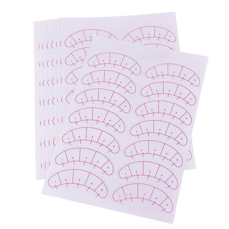 

70 Pairs / Bag Eyelashes Stickers Grafting Eyelash Practice Stickers Eye Stickers Slightly Viscous With Marks Tough