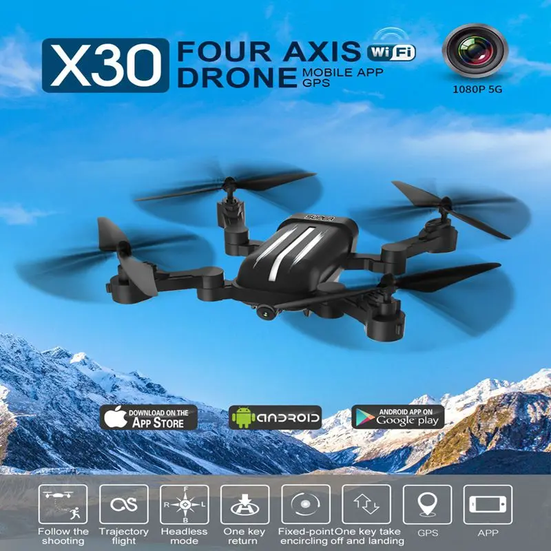Новый Квадрокоптер BAYANGTOYS X30 Радиоуправляемый Дрон с HD камерой широким углом