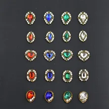10 шт./лот сплав гвозди очарование хрустальные бриллианты СТРАЗА под камень дизайн ногтей украшения ювелирные изделия аксессуары Стразы Новое поступление