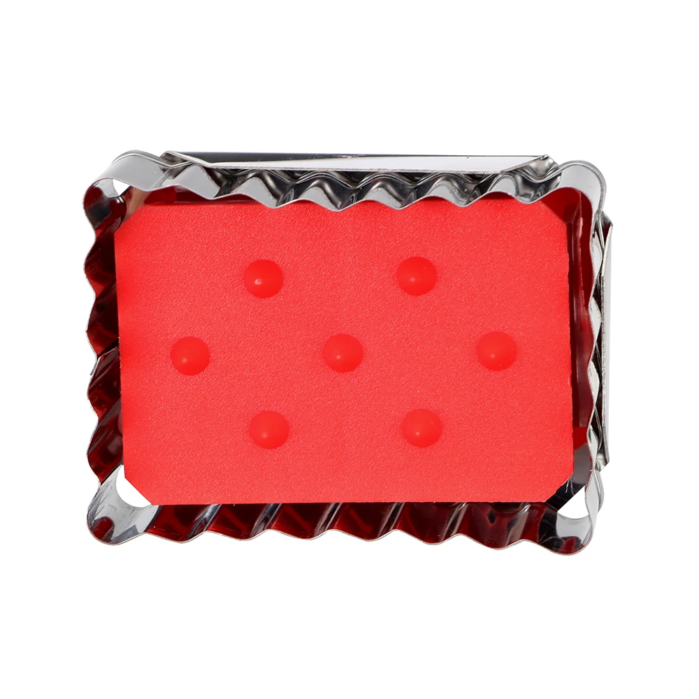Pastry Decorating Mould Fondant Pressed Cookie Mold Baking Tools Stainless Steel Plunger Cookie Cutter Square Biscuit Cutter 1pc cookie cutter baking mold cookie mould cookie printing mold fondant cutter baking decorating tools
