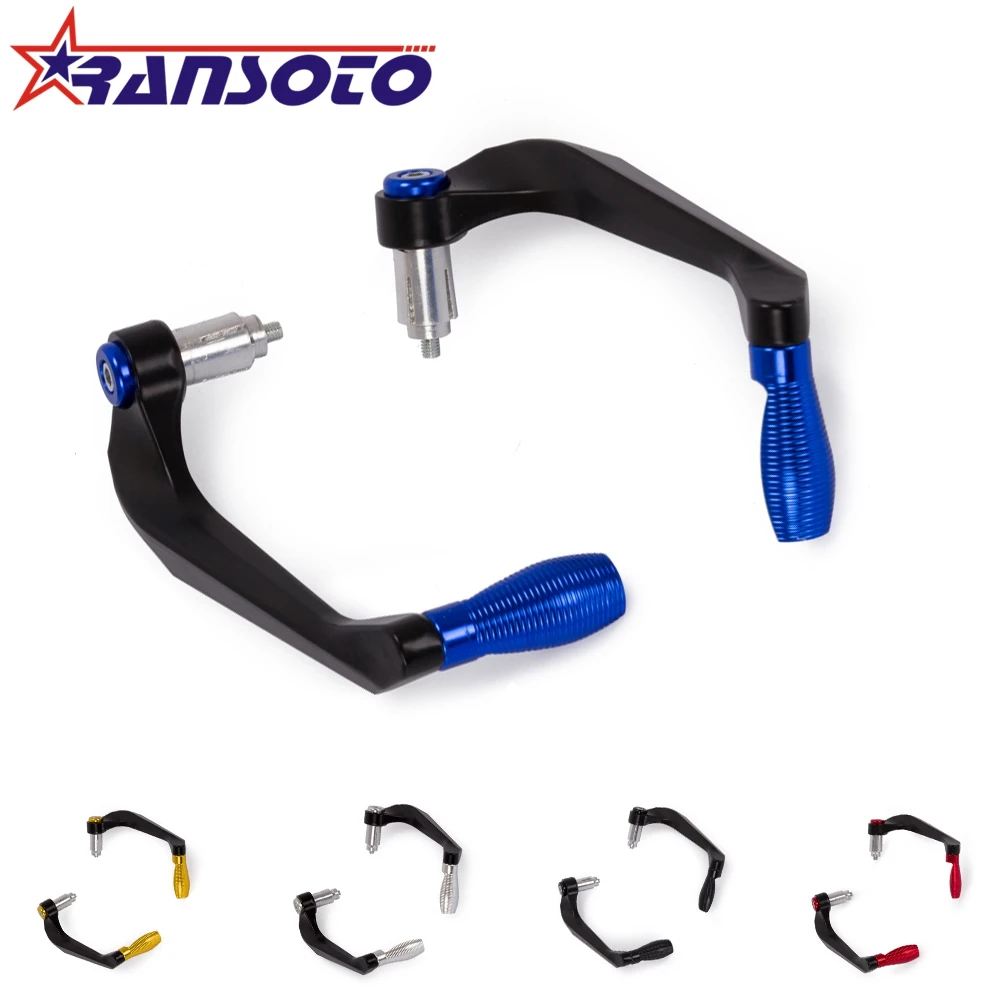 

RANSOTO Motorcycle 22mm 7/8" Universal 2 Piece Brake Clutch Lever Protector Handguard Protection For Honda Kawasaki Most Bike