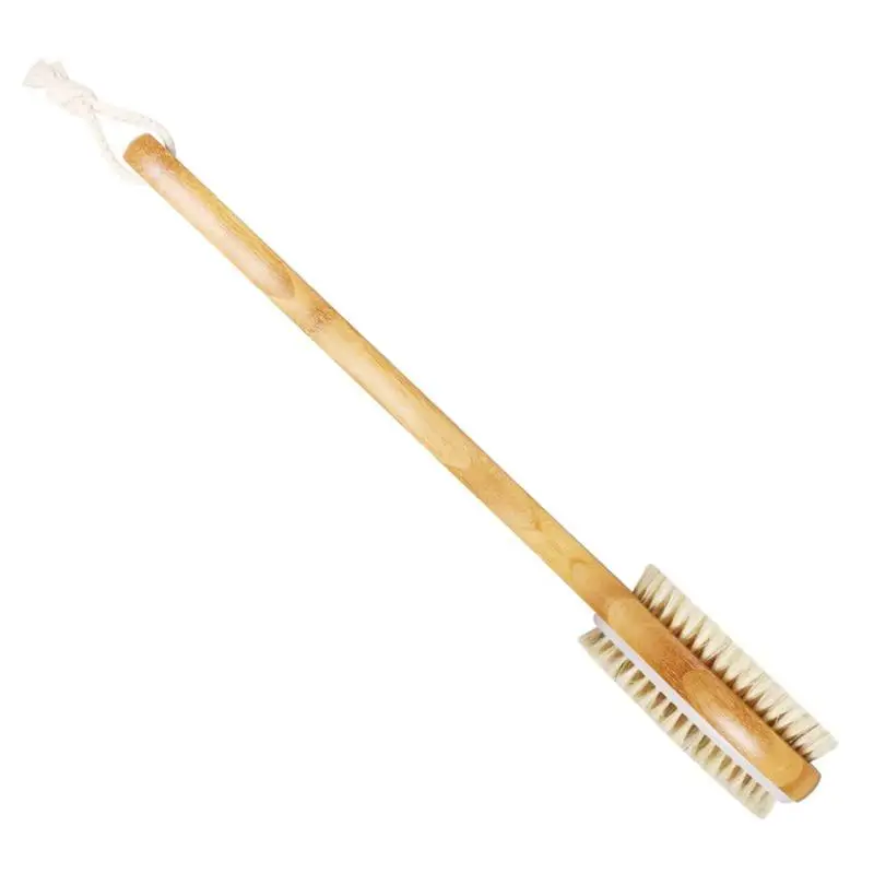 

Long Handle Wooden Beauty Shower Body Back Brush Spa Scrubber Exfoliating For Dry Brushing and Shower Beauty Tools