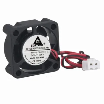 

2 Piecs Lot Gdstime 25MM 25 x 25 x 10MM Mini 24V 2Pin DC Brushless Cooler Cooling Fan