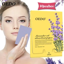 Oedo 90 шт./кор. лавандовое масло фильтровальная бумага листов Уход за лицом Ремонт по уходу за кожей уменьшить масла Уход за кожей лица чистой лечение акне отбеливание