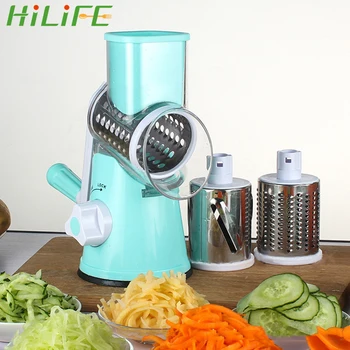 

HILIFE Kitchen Tools Potato Carrot Chopper Kitchen Gadget Vegetable Fruit Cheese Cutter Slicer Manual Rotating Grater
