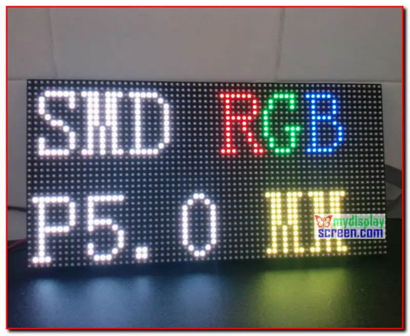 

P5 full color led display panel, 64 * 32 pixel, 320mm * 160mm size, smd 2 in 1, 5mm rgb board, p5 indoor led video wall module