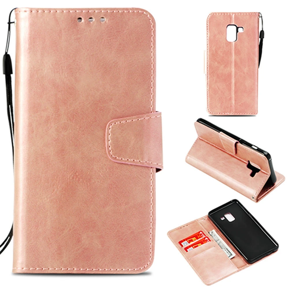 Кожаный чехол кошелек KISSCASE для Samsung J2 J3 J4 J5 J6 Plus 2018 держатель карт J7 J8 A8