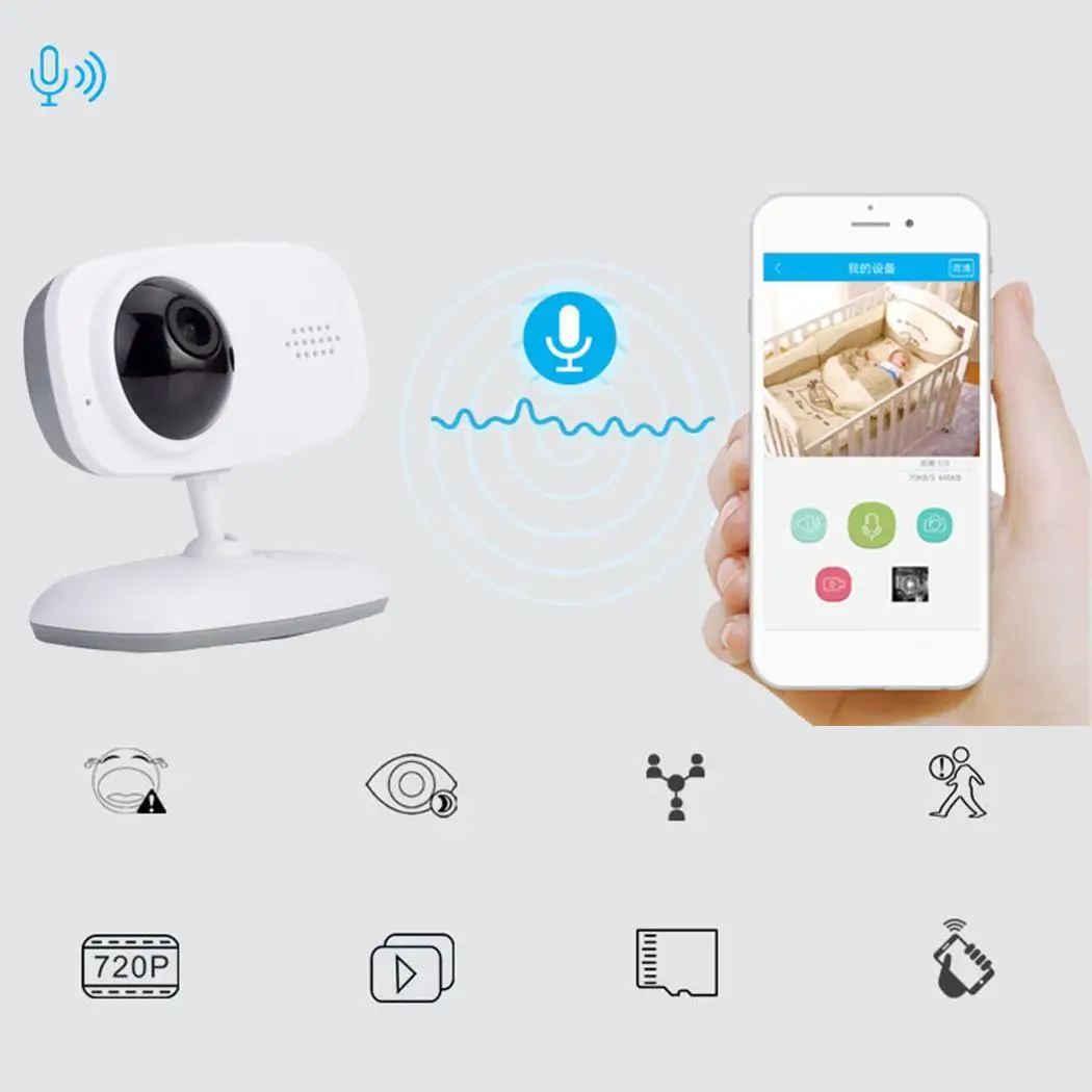 

Digital Night Vision Wireless Baby Video Monitor Camera Babyphone Baby Cam SD 720P
