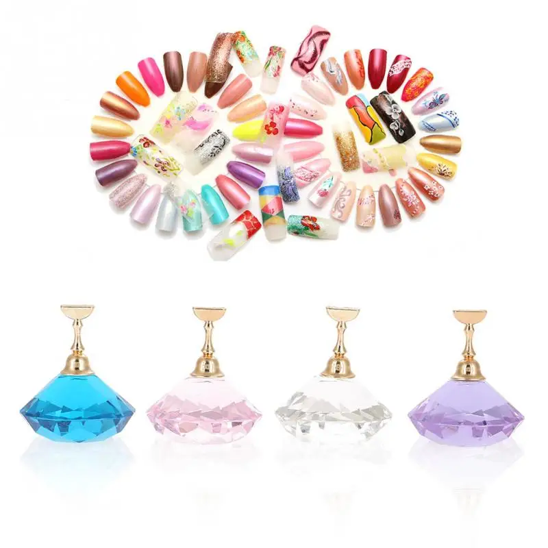Nail Holder Fake False Nail Tips Practice Display Stand Holder