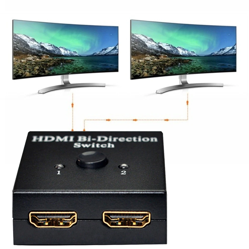 Full HD 2 Input To 1 Output Video Distributor 4K HDMI Splitter 3D Switch Projector Plug And Play 1080P Full HD 2 Input To 1 Output Video Distributor 4K HDMI Splitter 3D Switch Projector Plug And Play 1080P
