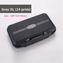 Переносная рыболовная многофункциональная рыболовная коробка с 24 сетками, водонепроницаемая коробка для рыболовных принадлежностей, коробка для хранения рыбы