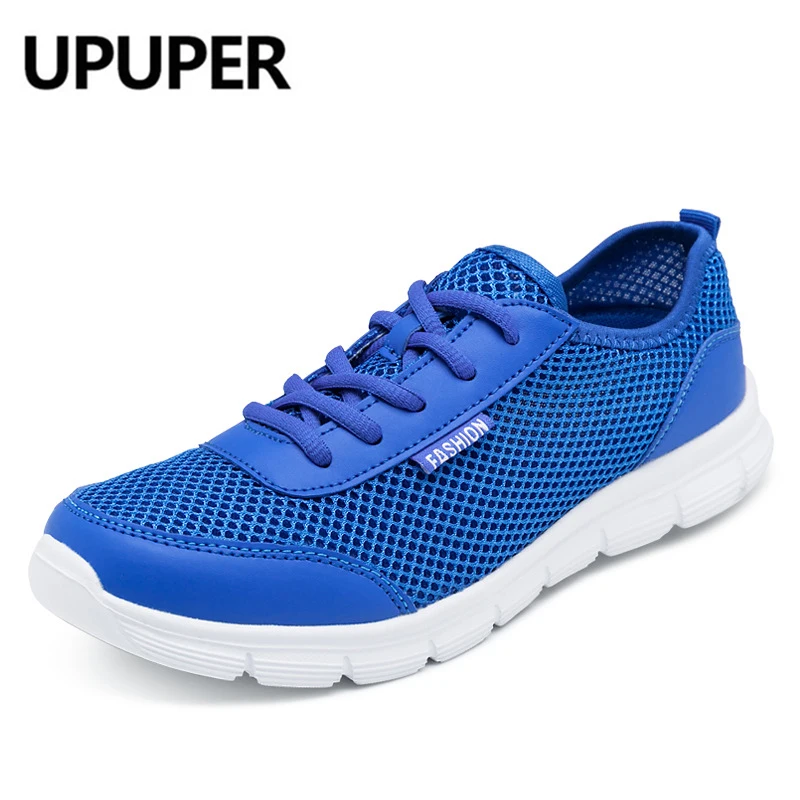 

UPUPER 2019 Summer Sneakers For Women Flats Breathable Air Mesh Woman Shoes Outdoor Travel Sneakers For Women Plus Size 35-43