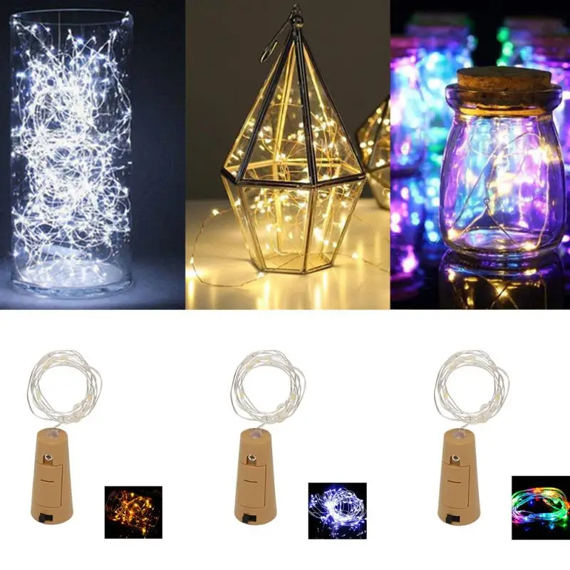 

LED Lighting Copper Wire String Fairy Lights for Christmas/Party/BBQ Decoration New 2M/78" 20 LEDS Waterproof 4.5V Operated #40