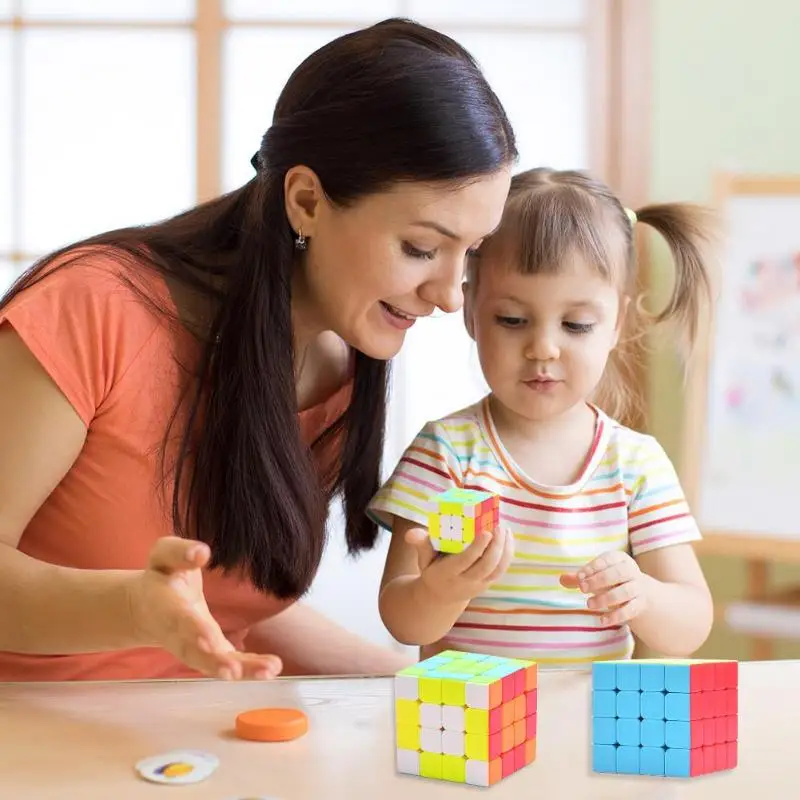 Четыре слоя ABS магический куб обучения образования головоломка Cubo Magico игрушки