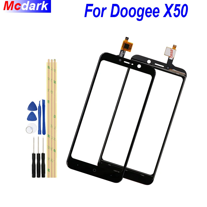 Сенсорный экран 5 0 дюйма Для Doogee X50 сенсор переднее внешнее стекло Объектив