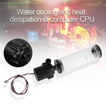 

G1/4" Thread XHC8+160mm Cylinder Computer Water Tank 12V 19W PC Water Cooling SC600 Pump Radiator Waterblock Holder Kit For CPU