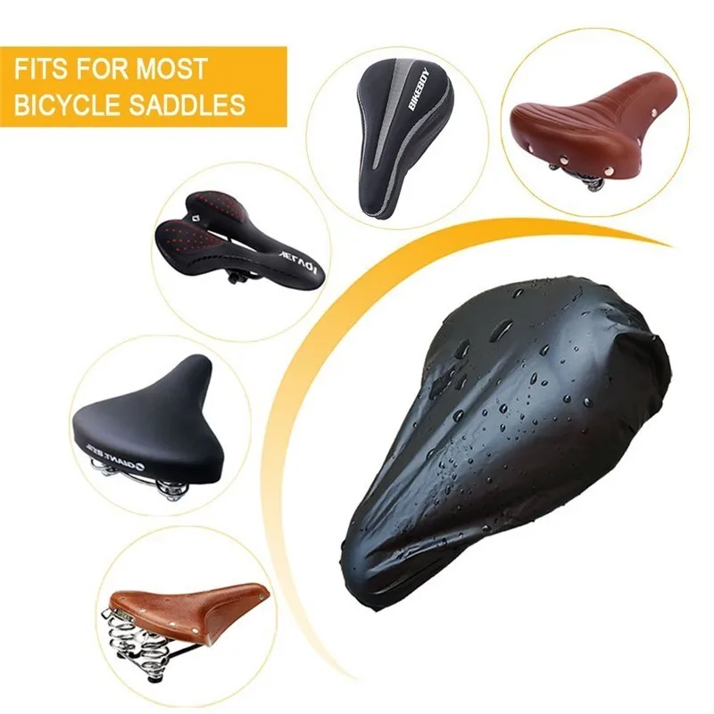 

2019 New Waterproof Bike Seat Protective Case Front Tube Cover Saddle Pannier Rear Rain Cover Rainproof Bicycle Seat Cover
