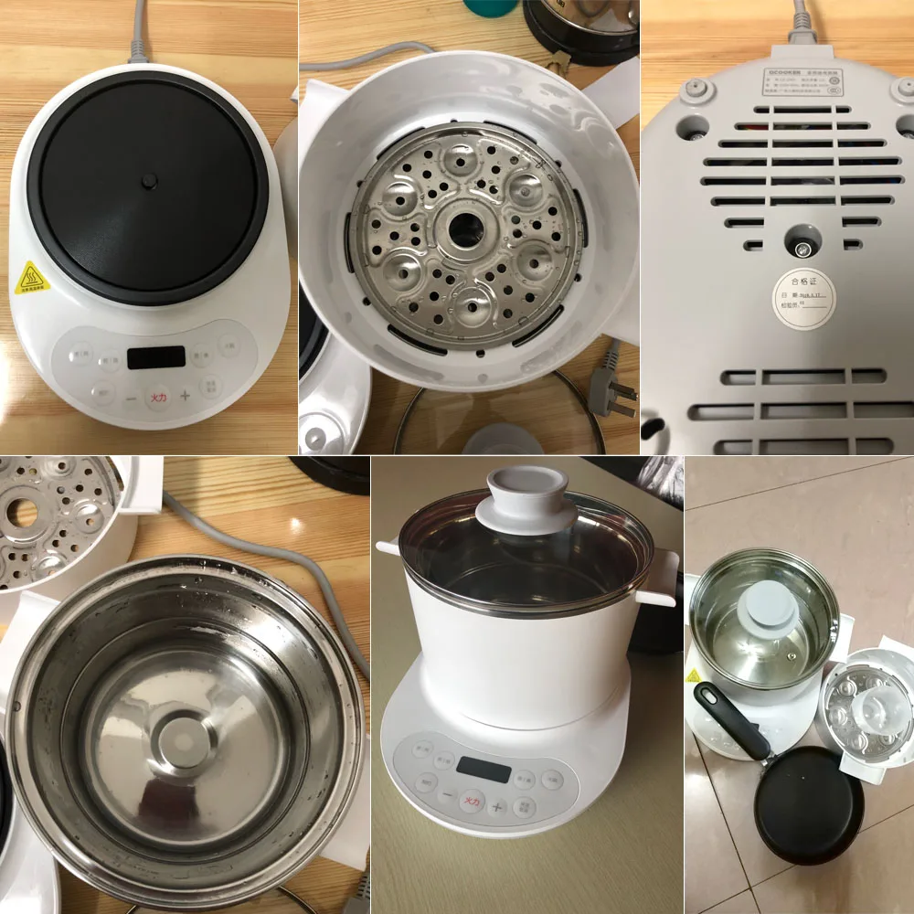 Xiaomi Mijia QCOOKER многофункциональная электрическая плита 220 В 680 Вт 400 мл чайник горячий горшок Гриль плита с пароваркой яичный котел