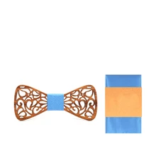 Зебра деревянный полый галстук-бабочка ручной работы винтажный экологический европейский и американский галстук-бабочка горячий деревянный галстук-бабочка галстук мужской костюм