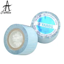 20 рулонов Синтетические волосы на кружеве Поддержка лента голубая лента в рулоне для парик шнурка/ПУ наращивание волос/накладки из искусственных волос клей для парика