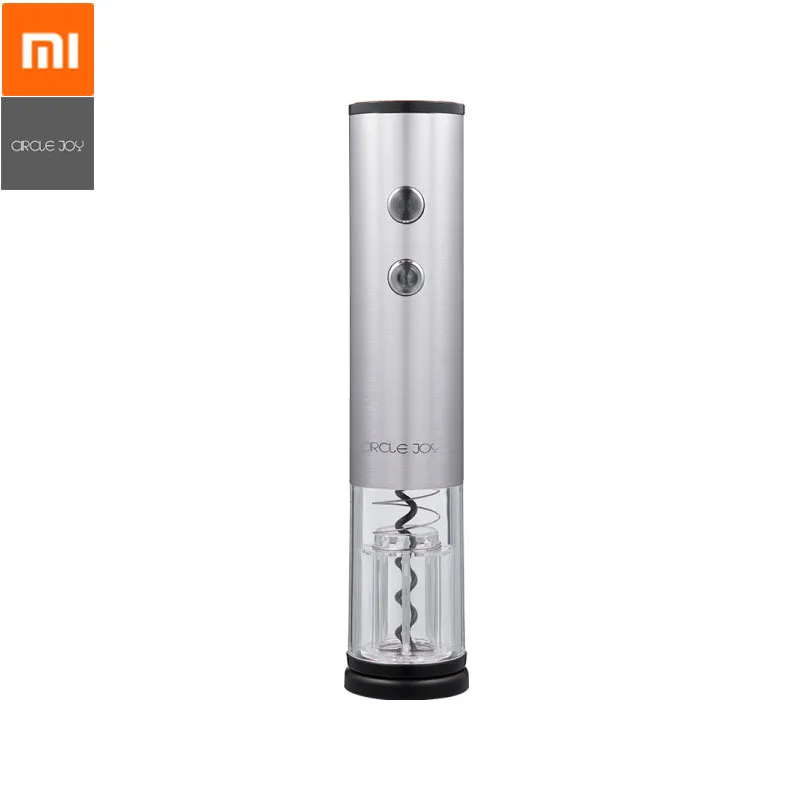 

Circle Joy Electric Bottle Opener wine bottle opener Fast Opening With Cutting Knife Stainless Steel wine opener