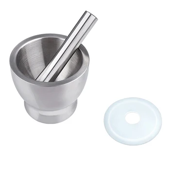 

Best Multi - Function 304 Stainless Steel Solid Garlic Rammer Household Manual Garlic Stone Mortar Grinding Machi
